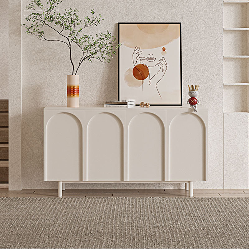 Wood Buffet Contemporary Style Sideboard Table with Cabinets