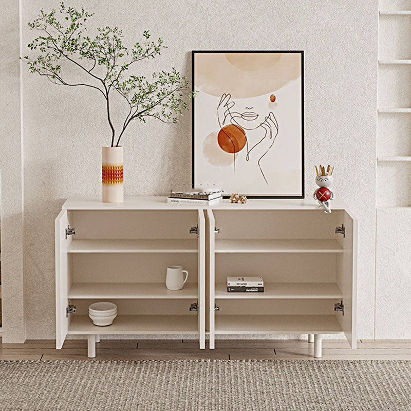 Wood Buffet Contemporary Style Sideboard Table with Cabinets