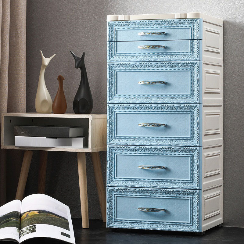 Modern Chest Kids Nightstand Plastic Nursery Dresser for Kids Room