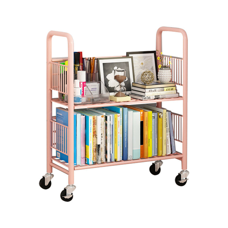 Scandinavian Metal Book Shelf Freestanding Standard Kids Bookcase