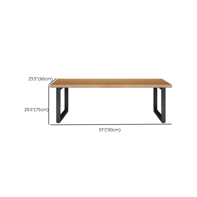 Modern Solid Wood Gaming Desk 29.53" Tall Rectangular Computer Desk with Sled Base