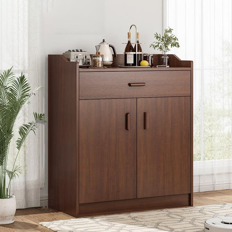 Glam Style Dining Buffet Wood Buffet Server with Drawers and Cabinets