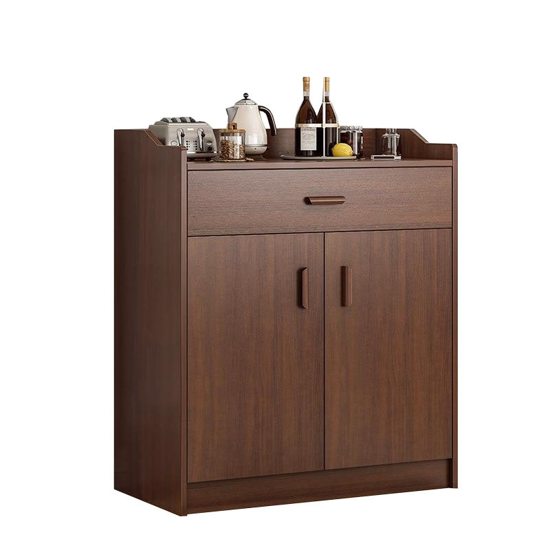 Glam Style Dining Buffet Wood Buffet Server with Drawers and Cabinets