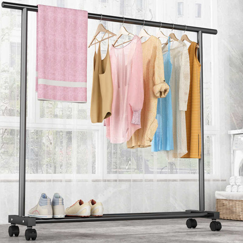 Modern Metal Coat Hanger Free Standing Coat Rack with Storage