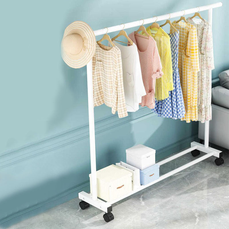 Modern Metal Coat Hanger Free Standing Coat Rack with Storage