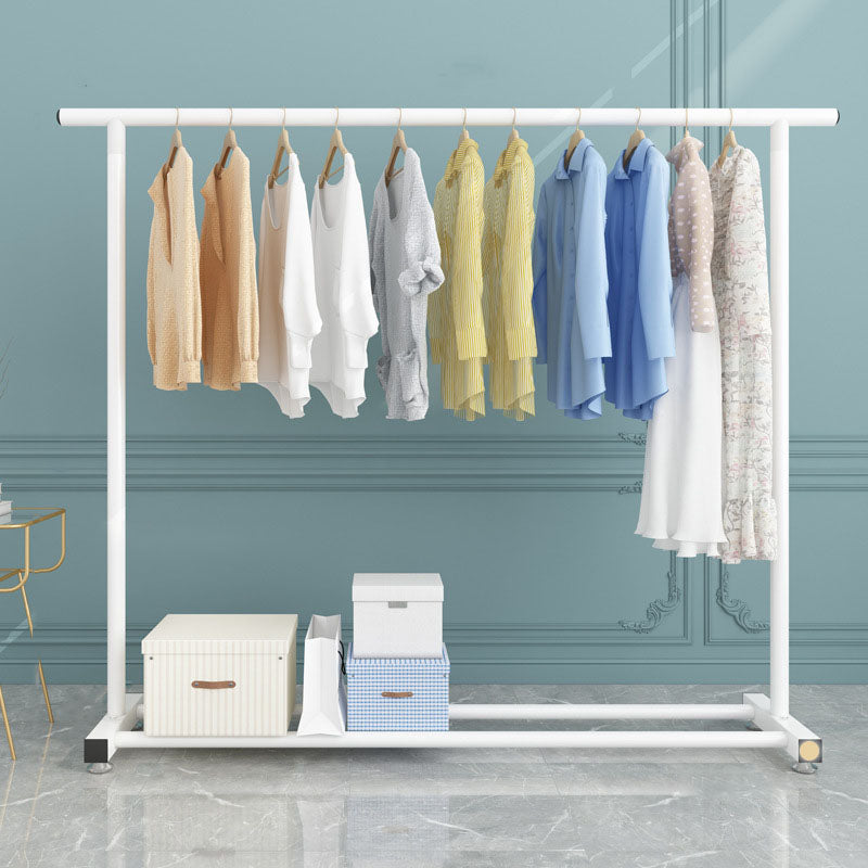 Modern Metal Coat Hanger Free Standing Coat Rack with Storage