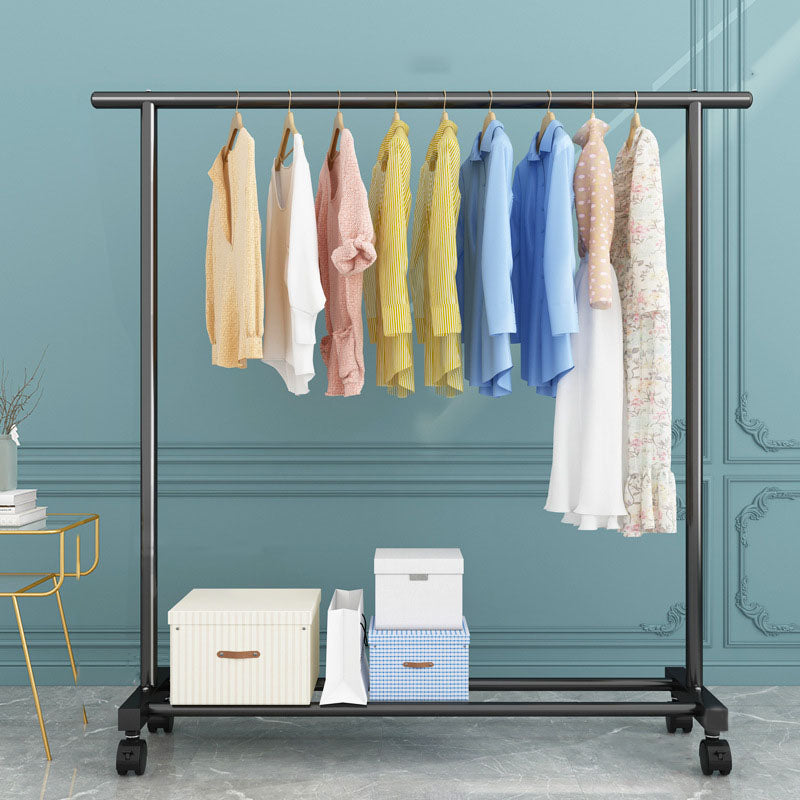 Modern Metal Coat Hanger Free Standing Coat Rack with Storage