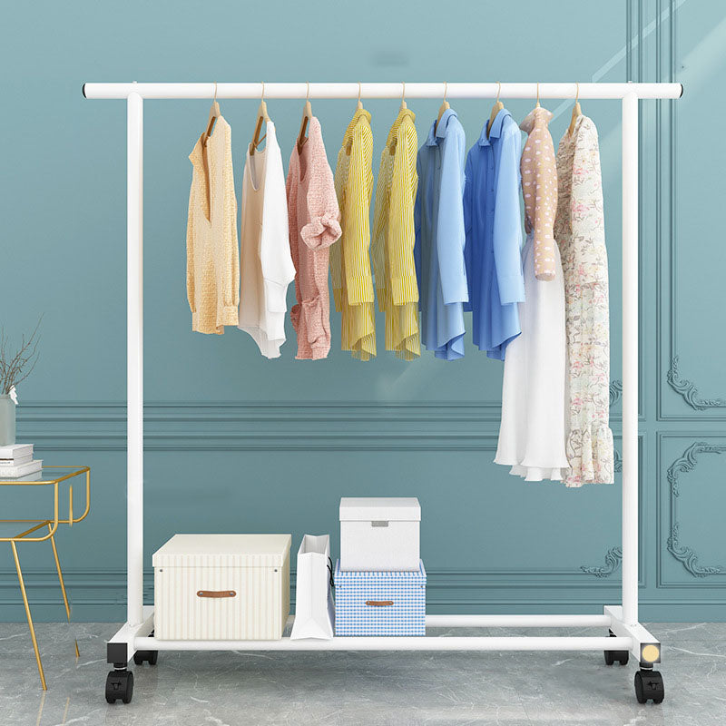 Modern Metal Coat Hanger Free Standing Coat Rack with Storage