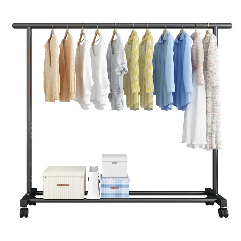 Modern Metal Coat Hanger Free Standing Coat Rack with Storage