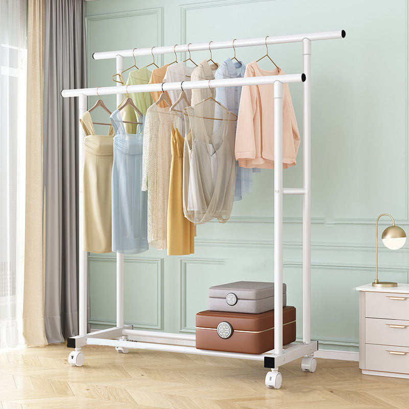 Modern Metal Coat Hanger Free Standing Coat Rack with Storage