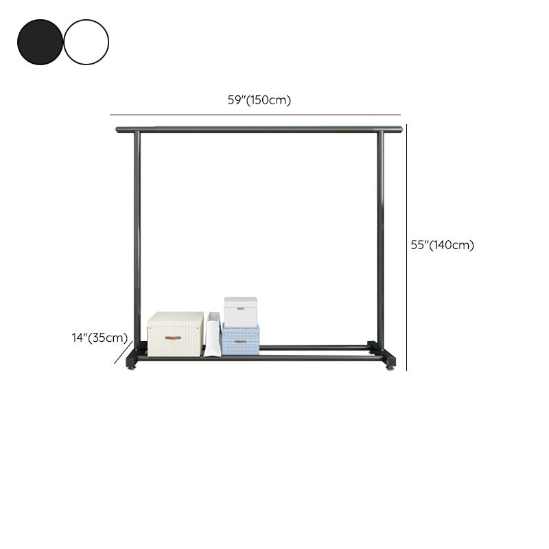 Modern Metal Coat Hanger Free Standing Coat Rack with Storage