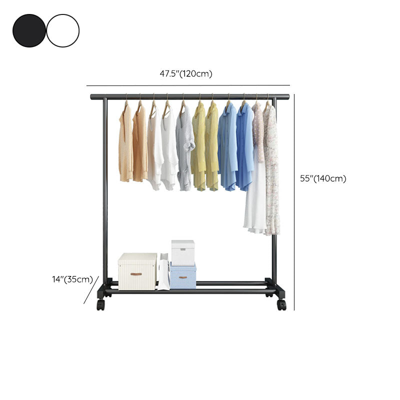 Modern Metal Coat Hanger Free Standing Coat Rack with Storage