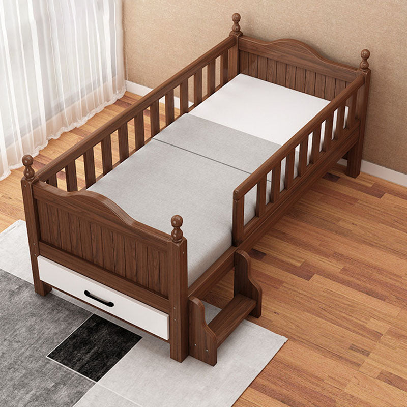 Brown Traditional Nursery Bed No Changing Table Included Wood Day Bed