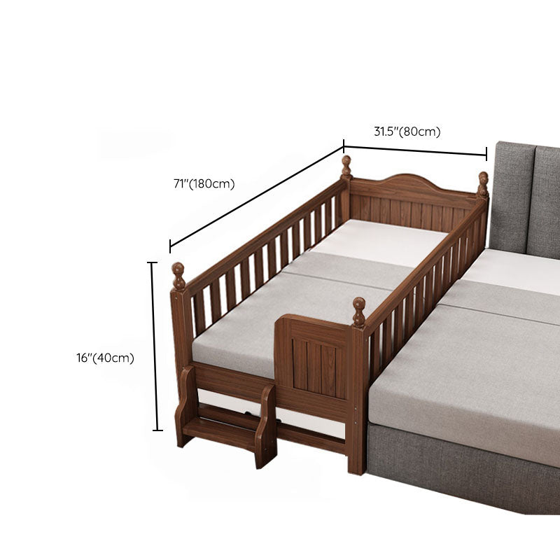 Brown Traditional Nursery Bed No Changing Table Included Wood Day Bed