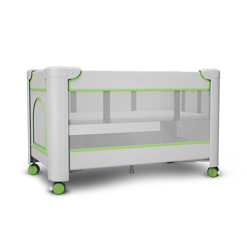 Assembled Baby Crib Portable Folding Crib with Adjustable Height