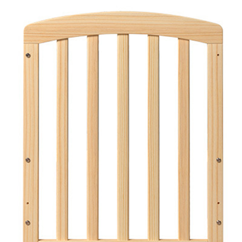 Modern Solid Wood Nursery Crib Guardrail Baby Crib with Storage