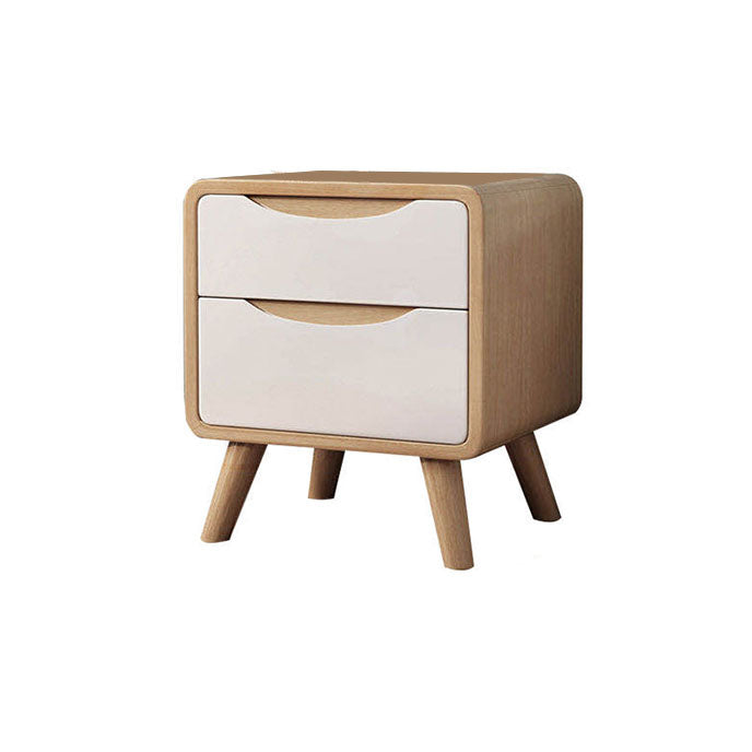 Solid Wood Standard Nightstand 15.74"W Kids Bedside Table with Drawers