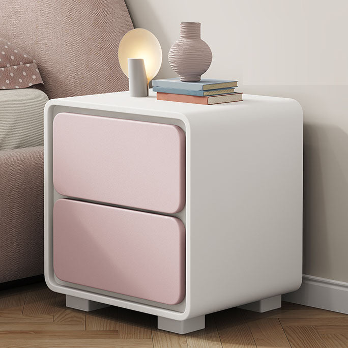 Modern Wooden Standard Nightstand with Drawer Kids Bedside Table