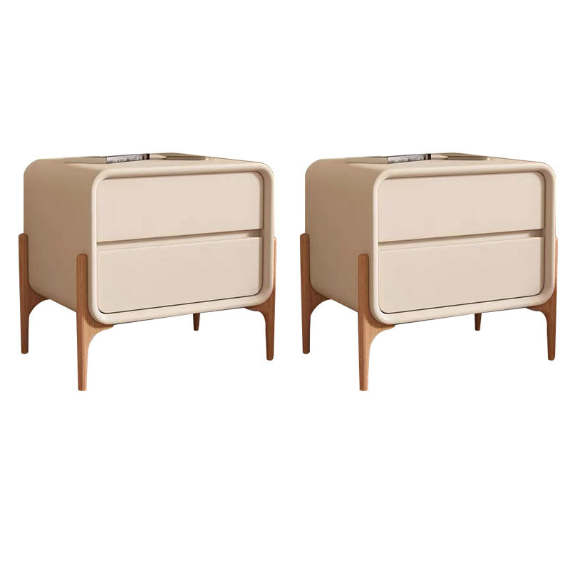 Modern Wooden Standard Nightstand with Drawer Kids Bedside Table