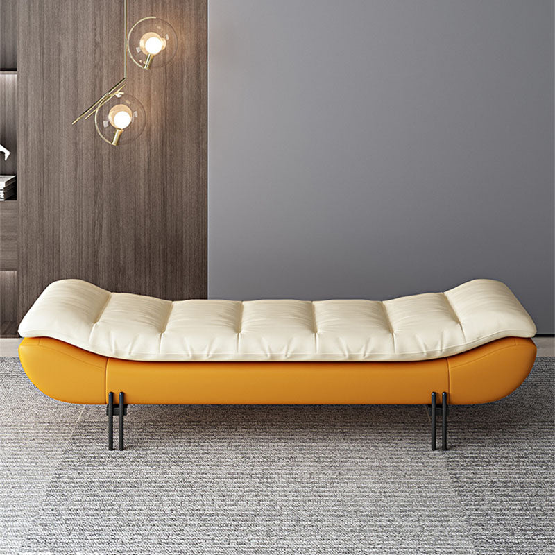 Modern Cushioned Seating Bench Entryway and Bedroom Bench , 18" W