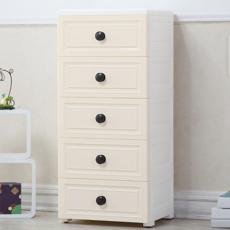 12.48 Inch Width Modern Nursery Dresser Chest Kids Nightstand with 5 Drawers