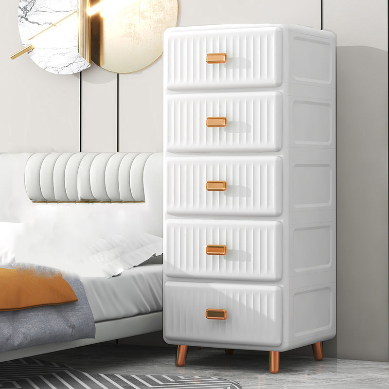 Scandinavian Kids Furniture Vertical Plastic Nursery Dresser for Home