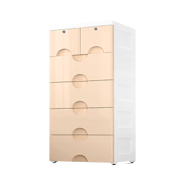 Modern Vertical Kids Dressers Plastic Nursery Dresser with Drawers for Home