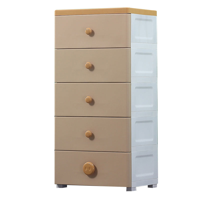 Plastic Chest Kids Nightstand Modern Nursery Dresser , 11.7 Inch W