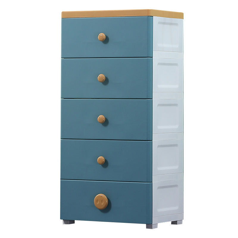 Plastic Chest Kids Nightstand Modern Nursery Dresser , 11.7 Inch W