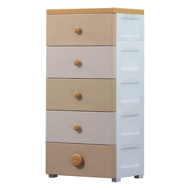 Plastic Chest Kids Nightstand Modern Nursery Dresser , 11.7 Inch W