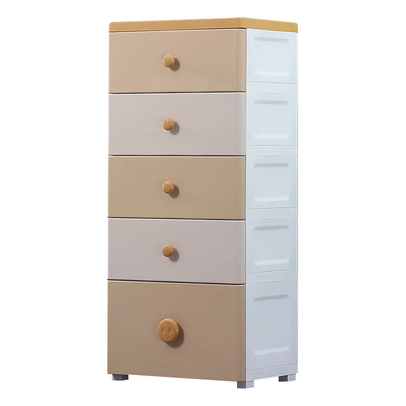 Plastic Chest Kids Nightstand Modern Nursery Dresser , 11.7 Inch W