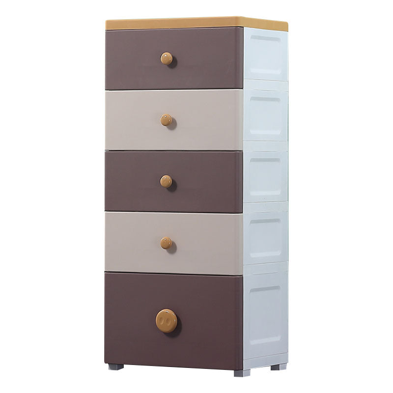 Plastic Chest Kids Nightstand Modern Nursery Dresser , 11.7 Inch W