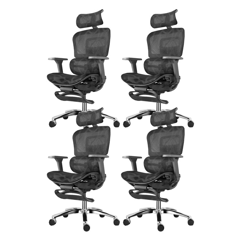 Modern Slide Office Chair Adjustable Seat Height Desk Chair with Breathable Back