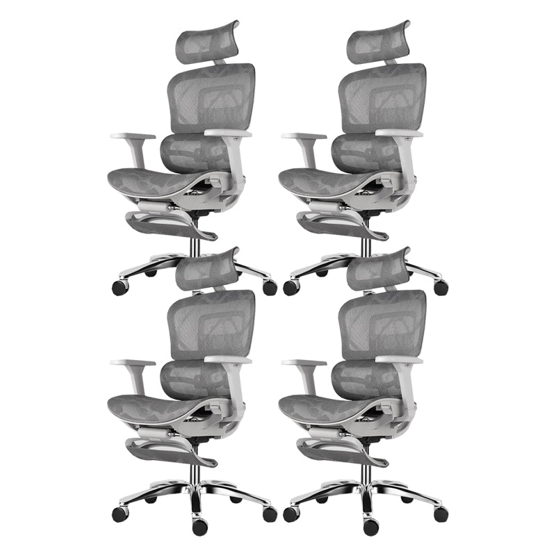 Modern Slide Office Chair Adjustable Seat Height Desk Chair with Breathable Back