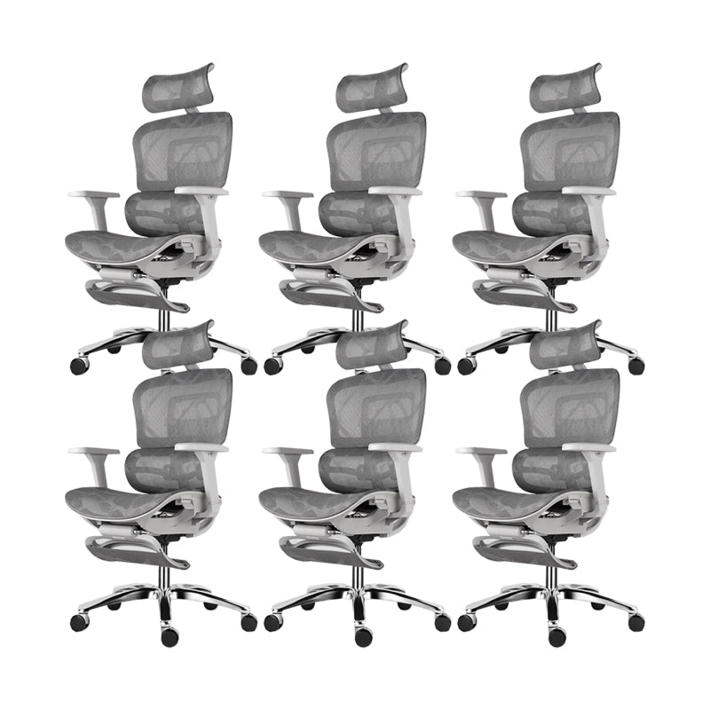 Modern Slide Office Chair Adjustable Seat Height Desk Chair with Breathable Back