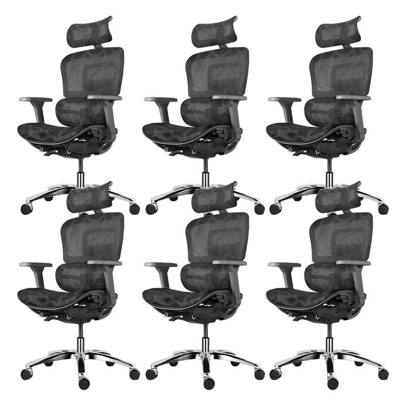 Modern Slide Office Chair Adjustable Seat Height Desk Chair with Breathable Back