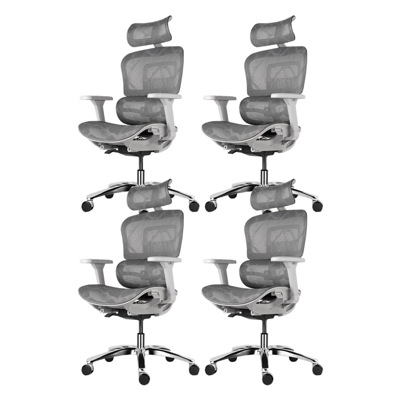 Modern Slide Office Chair Adjustable Seat Height Desk Chair with Breathable Back