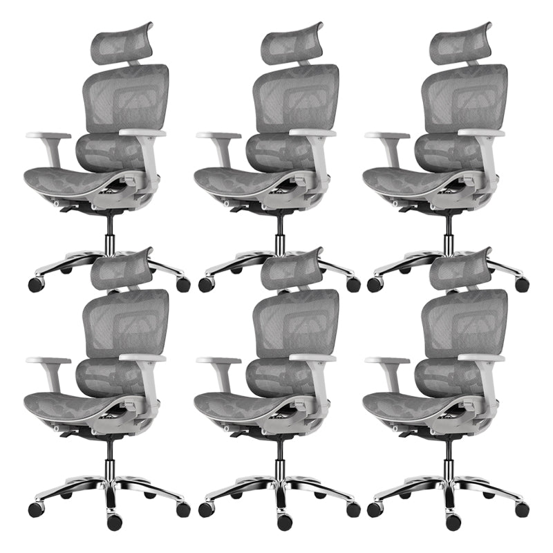 Modern Slide Office Chair Adjustable Seat Height Desk Chair with Breathable Back