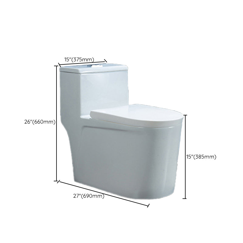 Modern Ceramic White Flush Toilet Floor Mounted Urine Toilet for Washroom