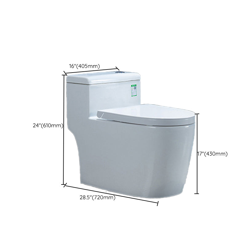 Modern Ceramic White Flush Toilet Floor Mounted Urine Toilet for Washroom