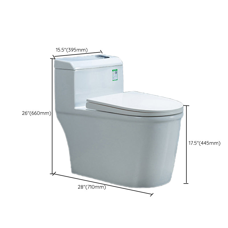 Modern Ceramic White Flush Toilet Floor Mounted Urine Toilet for Washroom