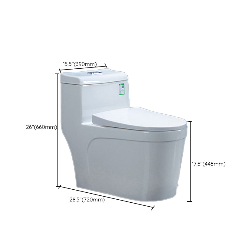 Modern Ceramic White Flush Toilet Floor Mounted Urine Toilet for Washroom