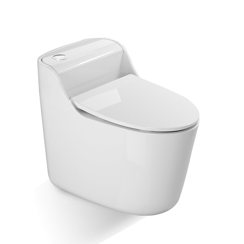 Traditional Ceramic Flush Toilet Floor Mounted Urine Toilet with Seat for Washroom