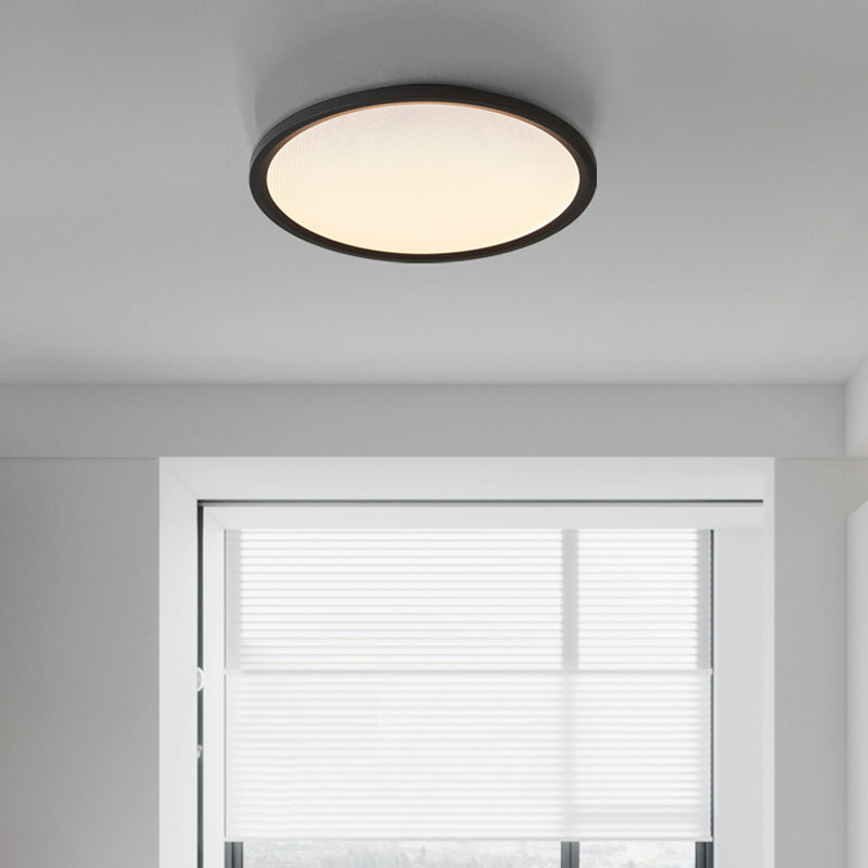 Minimalism LED Flush Mount Ultra-Slim Ceiling Light Fixture with Metal for Bedroom