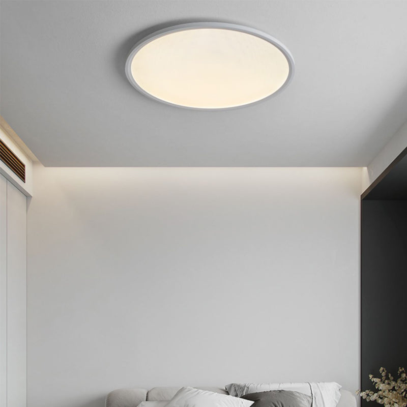 Minimalism LED Flush Mount Ultra-Slim Ceiling Light Fixture with Metal for Bedroom