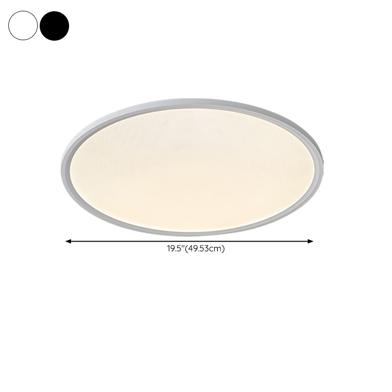 Minimalism LED Flush Mount Ultra-Slim Ceiling Light Fixture with Metal for Bedroom