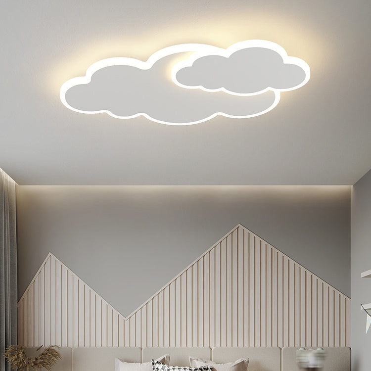 Cloud Shape Ceiling Mount Light LED Ceiling Light with Acrylic Shade for Living Room