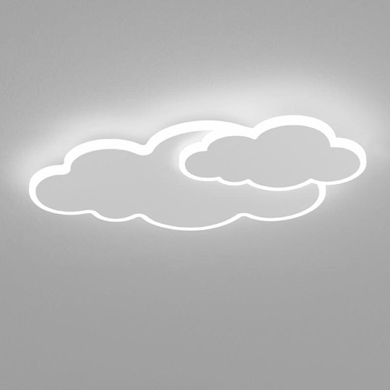 Cloud Shape Ceiling Mount Light LED Ceiling Light with Acrylic Shade for Living Room