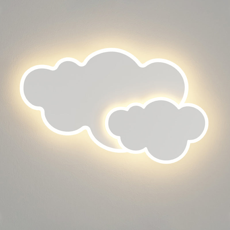 Cloud Shape Ceiling Mount Light LED Ceiling Light with Acrylic Shade for Living Room