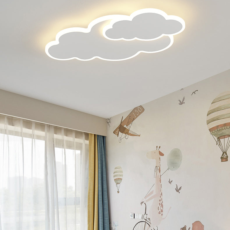 Cloud Shape Ceiling Mount Light LED Ceiling Light with Acrylic Shade for Living Room